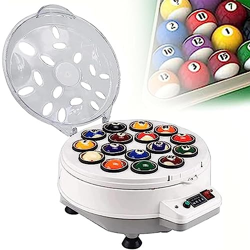 RayGenius 16pcs /22pcs Ball Clean Lavadora AutomáTica De Bolas De Billar Pool O Snooker Limpiador De Bolas De Billar Accesorio De Billar Duradero,22-Ball