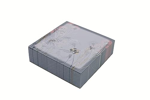 Exacompta Ref - GS026Z Desk Memo Block, 250 Printed Pages, 100mm x 100mm in Size, Great for Jotting Down Notes and Reminders, Ideal for the Home and Office, Bee Design