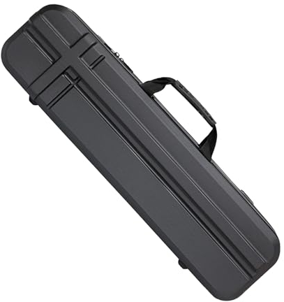 harayaa Angelruten Aufbewahrungstasche, Hartschalen Tragetasche, Große Angelwerkzeug Aufbewahrungstasche, Tragbarer Angelruten Koffer, 80cm Schwarz