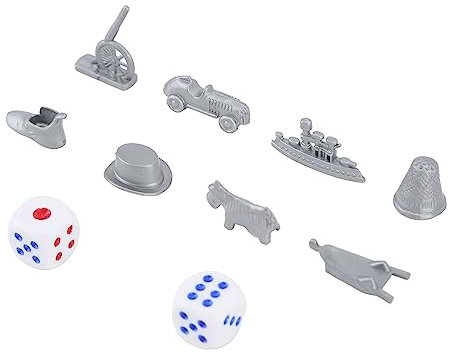Yctze Juego de Accesorios G de Tablero de Plástico con Piezas G de Tablero de Sombrero de Coche de Cañón y Piezas de Repuesto de Tablero de Dados G para Juegos de Mesa con Dados