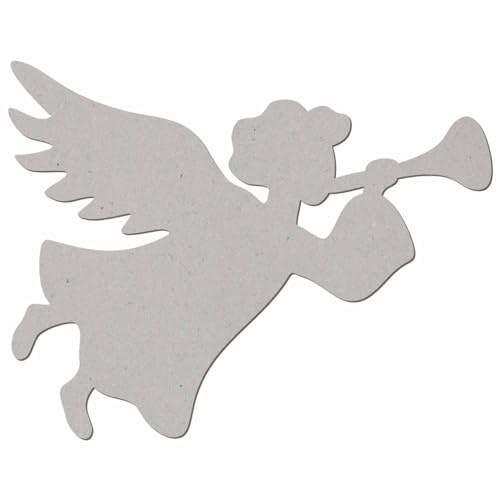 Ange de Noël en carton - 5 à 50 cm - Pour bricolage - 1 pièce - Largeur : 42 cm