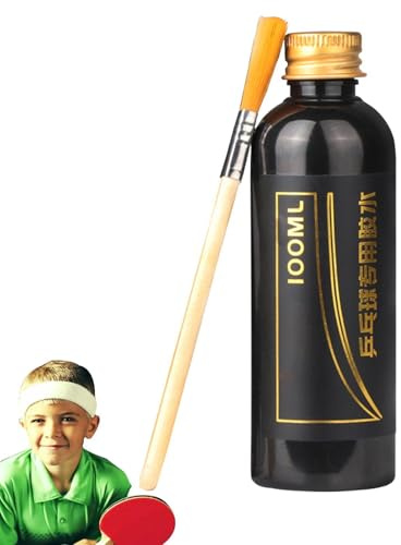 Bordtennis lim | 100 ml flytande lim för bordtennis med specialborste, bordtennisracketvårdsset, prisvärd bordtennisracket bordtennisracket rengöring med borste bordtennisracket R