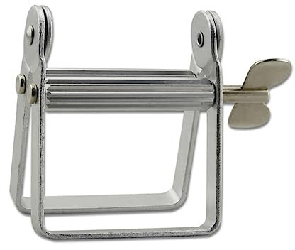 HAWILLOSCH Exprimidor De Tubos De Aluminio Plateado, Herramienta Multifunción Para Peluquería y Baño, Dispensador Exprimidor De Pasta De Dientes y Cremas, Ahorro 30%, Uso Doméstico y Profesional