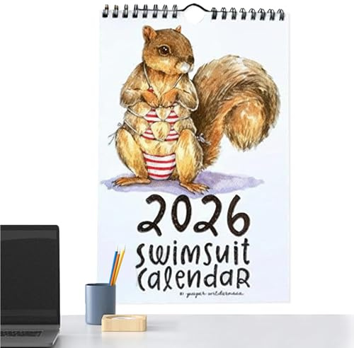 Calendrier 2026 - planificateur mensuel comme décoration d'intérieur - Calendrier mural annuel de 12 mois - Pour planification quotidienne, vacances, rendez-vous, anniversaires, cabines de bureau