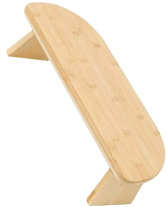 Angoily Foldable Bamboo Stool Seat Small Portable Bamboo Stool and Home Exercise with Compact Design