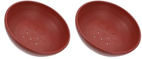 BETOOKY Nido per Uccelli Traspirante in Plastica Naturale 2 Pezzi, Nido Multifunzione per Piccioni e Quaglie, Accessorio per Allevamento e Riproduzione Uccelli Domestici