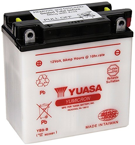 Yuasa YUAM229BY YB9-B Battery, Multi-Colored