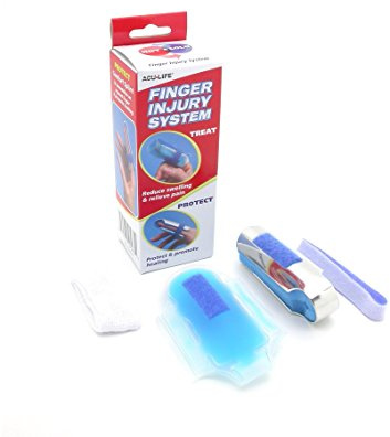 Acu-Life Finger Treatment Kit | Pain Relief and Recovery | Hot and Cold | Includes Finger Split and Gel Pack , Various , 4 Piece Set