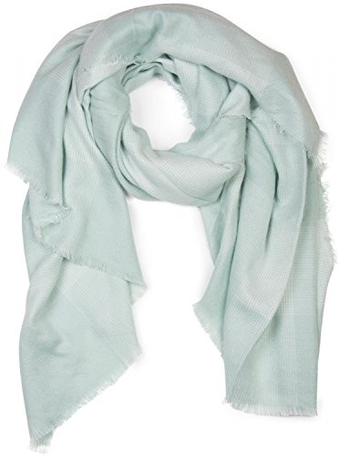 styleBREAKER Grande écharpe XXL couverture avec motif à carreaux, très douce et chaude, unisexe 01018099, couleur:Vert-blanc