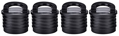 kajak stopfen,Tbest Kajak Stopfen, Kayak Plugs,Kajak Scucker Plugs Bungs Stopper Boot Ablassschraube,4 Stück Kajak Zubehör Kayak Boot Kanu Scupper Stopper Bungs Abfluss Löcher Plugs Ersatz M1521 Mediu
