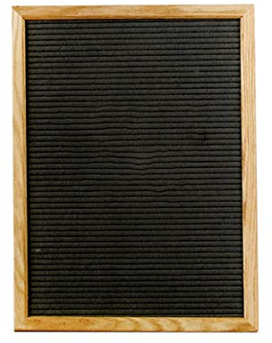 Tubayia DIY Filz Letterboard Buchstaben Tafel Buchstabenbrett Buchstabentafel für Zuhause, Büro (Schwarz)