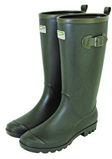 Town & Country Ladies/Women's/Men's Wellies Adjustable Buckle Flat Festival Wellies Rain Boots Wellingtons Sizes 4-12 UK Green