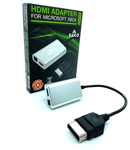 Kaico Xbox HDMI Konverter für OG Xbox - Doby Digital 5.1 per Optischem Anschluss - HDMI Kabel für OG Xbox - Xbox auf HDMI - Kompatibel mit Original Xbox - Toslink Kabel zur Verstärkerunterstützung