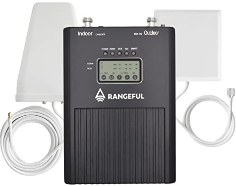 Rangeful Spear 2000 V4G-L Amplificateur de Signal de Téléphone Mobile pour Tous Les Opérateurs Européens GSM/LTE Répéteur 2G/4G Répéteur Cellulaire 800/900MHz Répéteur de Téléphone Mobile