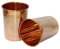 BRACOP® Juego de 2 vasos de cobre jarra para agua vaso de cobre puro cristalería jarra para agua de vidrio con relieve ayurvédico taza Moscow Mule para jugos y bebidas.
