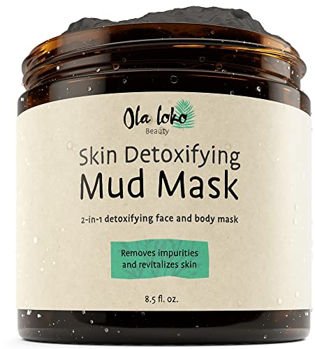 Mud Mask for Face and Body - Detox Face Mask Skincare, Exfoliating Face Mask - Deeply Cleans And Purify Pores For Clear And Glowing Skin, Deep Cleaning Face Mask, Brightening Face Mask, Face Pack