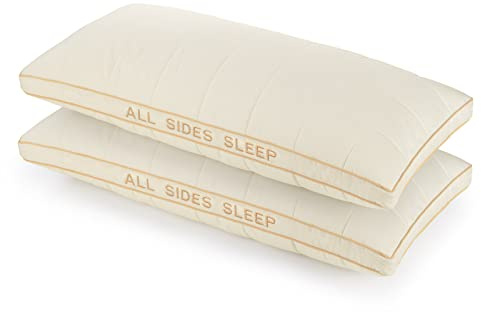 Vitapur Kopfkissen 40x80 cm, 2er-Set Premium Bamboo | 100% ngebleichte Baumwolle | Für alle Schlafpositionen | Waschbar bei 60 °C | Abnehmbare Füllung | 2x40x80cm…