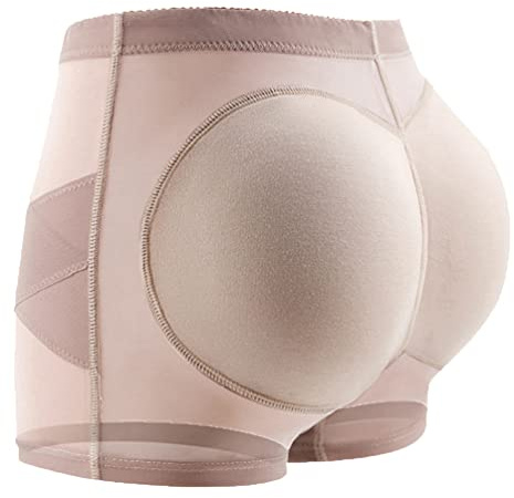 SUIUOI - Braguitas moldeadoras para mujer con elevación de glúteos y control de abdomen, con cintura alta, control de cadera y body shaper, Albicoque., L