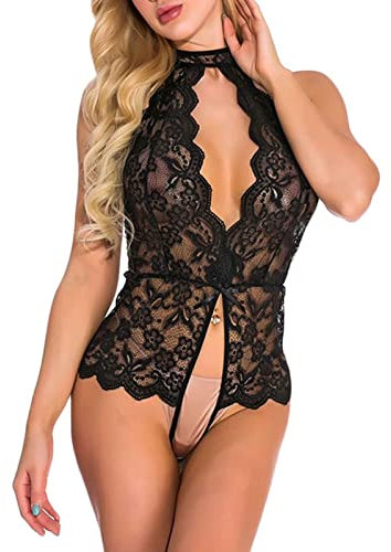 DUHGBNE Crema Depilatoria Parti Intime Donna Lingerie Roleplay Lingerie Costumi da Donna Sexy Lingerie di Pizzo Scozzese Rosso Sedia