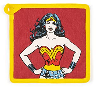 Excelsa Wonder Woman Manique de Cuisine, 20 x 20 cm, Doublure 100% Coton, Rembourrage en Polyester
