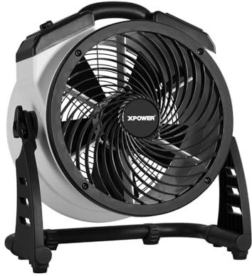 XPower FC-100 - Ventilador industrial de alta velocidad para toda la habitación, circulador de aire, ventilador de suelo, temporizador de velocidad variable