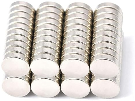 Magenesis 100 piezas Imanes de neodimio 10x2 mm extremadamente potentes, fuerza de sujeción aprox. 2 kg