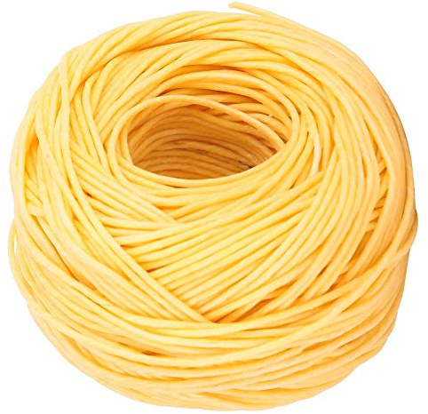 Mecha de Cáñamo Orgánico de 200 Pies, Mecha de Fibra, Mecha de Cera de Abejas, Mecha de Vela Perfumada, Mecha de Cera de Abejas de Grado Comestible para Pilares de Velas, Cera de