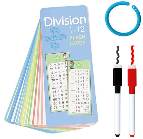 laeeyin 1 x 1 – multiplikation – matematikutbildningskort – lärande kort för barn – 1 x 1 – multiplikation bordsspel – bärbar inlärningshjälp – roligt att
