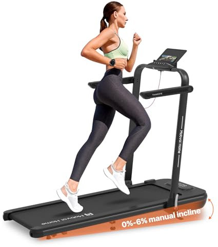Mobvoi Home Treadmill SE Incline Smart AI 3 in 1 Folding Walking Pad Under Desk Running Machine 2.5 HP Compact Portable Remote Control TicSports APP Easy to Store for Home Office 120 KG 12 KMH
