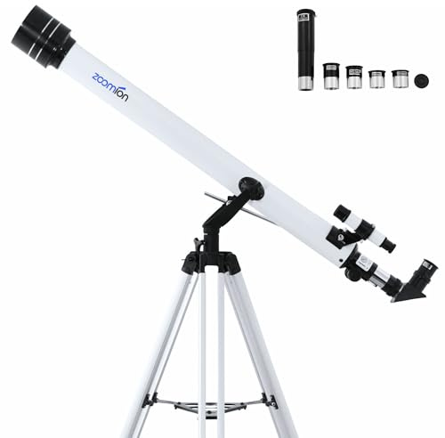 Zoomion Viking 60/900 AZ Set telescopio astronomico per bambini e principianti in astronomia con treppiede, ocluar e mirino