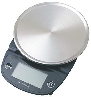 Bilancia da Cucina, Bilancia da Cucina Digitale Design a Parete Salva Spazio Sensore ad alta Precisione Anti-skid Collisione, 3kg / 1g, Blu