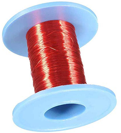 Red Magnet Wire 0.2mm QA Enameled Copper Wire Magnetic Coil Winding Red Repair Wire 100M