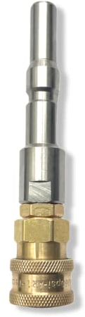 Conector de acoplamiento rápido M&M Smartek, adaptador de bayoneta de 1/4 de pulgada para lanza de espuma, limpiador de coches con boquilla de espuma de alta presión (para Nilfisk Neptune KEW #8)
