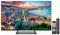 TELE System TV PALCO32 FL13 - Design Frameless, Doppio Tuner Terrestre e Satellitare, H.265/HEVC 10bit - Centinaia di Canali HD Italiani ed Esteri - Telecomandi Standard e Facilitato per Anziani
