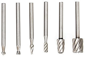 Fräser Für Holzbearbeitung, 6-teilig, HSS-Frässtift, Schaftfräser, Feile, Drehwerkzeug, Fräser-Bit-Set, 3,17 Mm-8 Mm Kopf SG