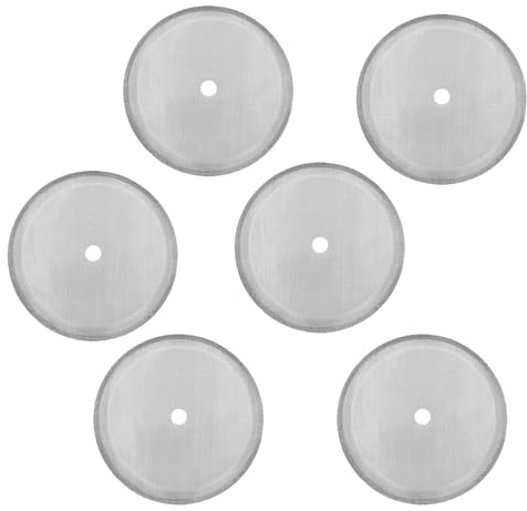 Pantalla de Malla Café, Filtro de Café de Pantalla de Filtro de Repuesto de Prensa Francesa de Acero Inoxidable de 6 Piezas para Accesorio de Filtro de Malla de Cafetera de Prensa Francesa de 1000 ml