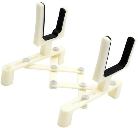 Violinställ Professionellt bärbart violinställ Stråkinstrument ABS Stan Violintillbehörssats(Color:White)