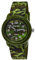 Pure Time® Kinder Uhr Jungenuhr Mädchenuhr Camouflage Tarn Armbanduhr Textil Armband Analoge Junge Kinderuhr Textilarmband Schwarz Grün Grau Lern-Uhr