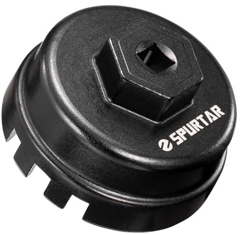 Spurtar Chiave per filtro dell'olio per Toyota a 6 fessure, 14 scanalature, strumento di rimozione del filtro dell'olio, 64 mm, chiave del cappuccio per Corolla, Prius, Prius Prime, Prius V, Matrix