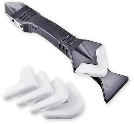 5 in 1 Silicone Sealant Remover Tool Kit Set Scraper Caulking Mould Removal DIY-Silicone Pads for Kitchen, Bathroom and Floor Sealing