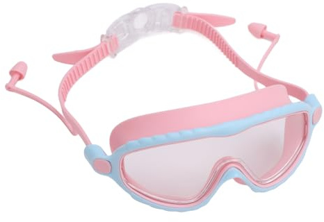Vvikizy Lunettes de Natation pour Enfants, Anti-fuite, Anti-buée, Vue Large pour Garçons et Filles, PC, Silicone, Bleu