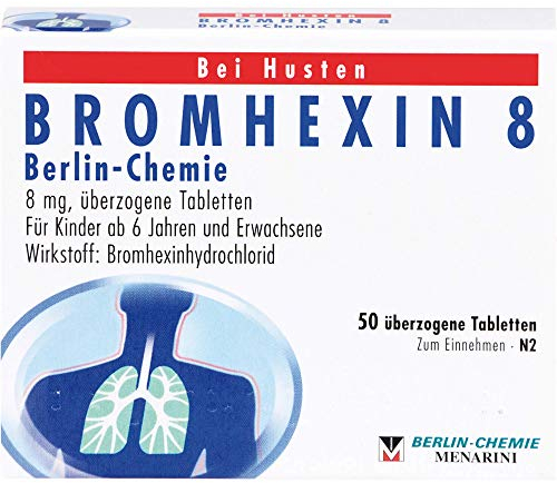 BROMHEXIN 8 Berlin Chemie überzogene Tabletten 50 St