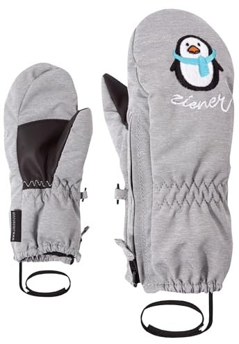 Ziener Baby LE ZOO MINIS glove Ski-handschuhe / Wintersport |warm, atmungsaktiv, grau (light melange), 80cm