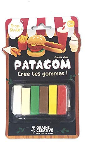 Graine Créative Gomme à Modeler Patagom 6 Couleurs - Junk Food
