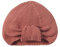 Nordic Coast® Baby Turban Strick – Baby Mütze Kupfer Rot Braun – 100% Oeko Tex Baumwolle – 0-3 Monate – Strickmütze Kopfbedeckung Mädchen