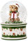 Villeroy & Boch - Christmas Toys - Schneekugel mit Bärenmotiv, Set, Größe 6,5 x 6,5 x 9 cm, Mehrfarbig, Spülmaschinenfest, Mikrowellengeeignet, Weihnachtsdekoration, Porzellan und Glas
