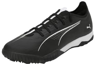 PUMA Unisex Ultra 5 Match TT Soccer Shoe, Black White, 3.5 UK