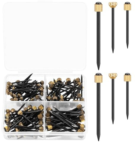 120 Pezzi Chiodi per Quadri Muro, Chiodini per Quadri Muro, Chiodi per Appendere Quadri, Chiodi in Acciaio, Chiodi Quadri Muro Pesanti per Quadri Cornici Specchio Cartongesso Legno di Cemento