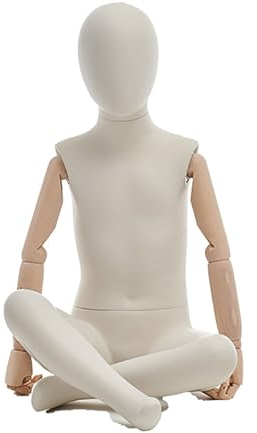 Manichino Abito Manichino Seduto su Tutto Il Corpo Forma Torso Taglia Bambino per Maglietta, Banco di Mostra del Modello Della Contro Finestra, Il Manichino Forma Oggetti di Scena ( Color : Sit 1 )