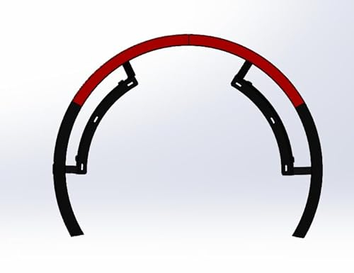 CyeeLife Dartboard Beleuchtung LED Licht für Dartscheiben,Dartscheiben LED Beleuchtungssystem,Dart Light Passt Sicher auf alle Dart Board,Dartlicht Einfache Montage (Schwarz Rot, 270°)